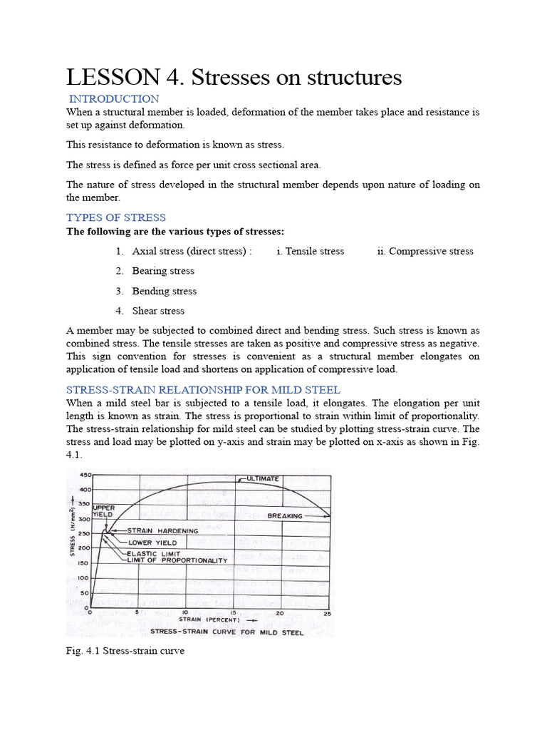 Understanding Structural Stresses | PDF | Deformation (Engineering ...