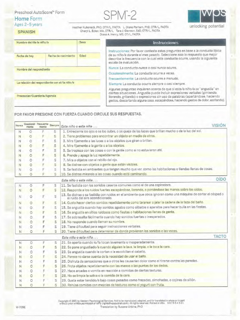 Home Form Agers 2-5 Years | PDF