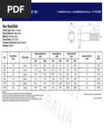 METRIC THREADS - CHART For Higher Sizes | PDF | Cutting Tools | Crafts