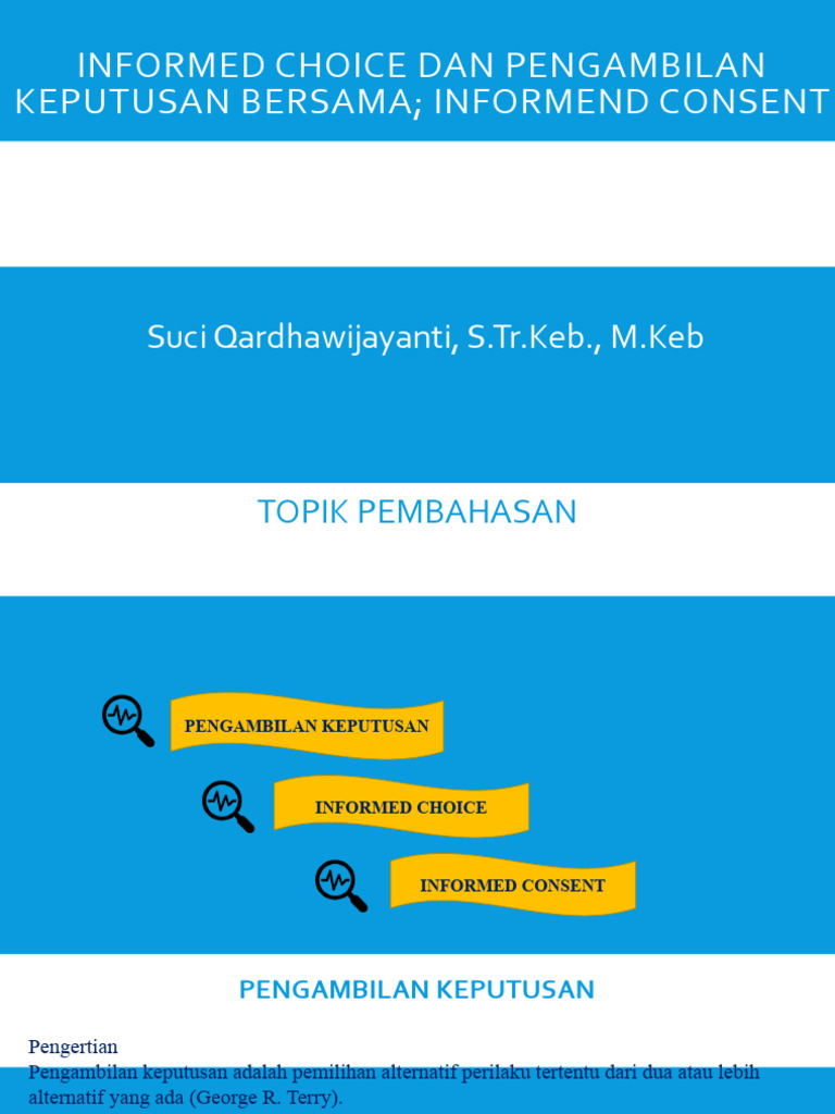 Informed Choice dalam Kebidanan | PDF
