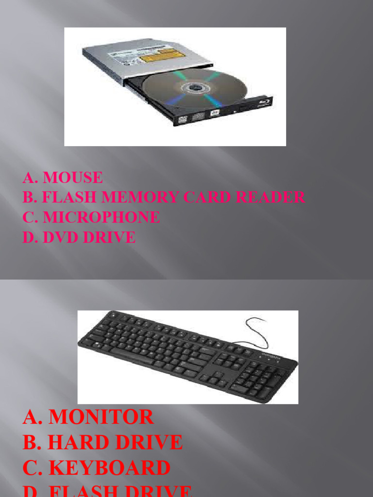 computer parts quiz PDF