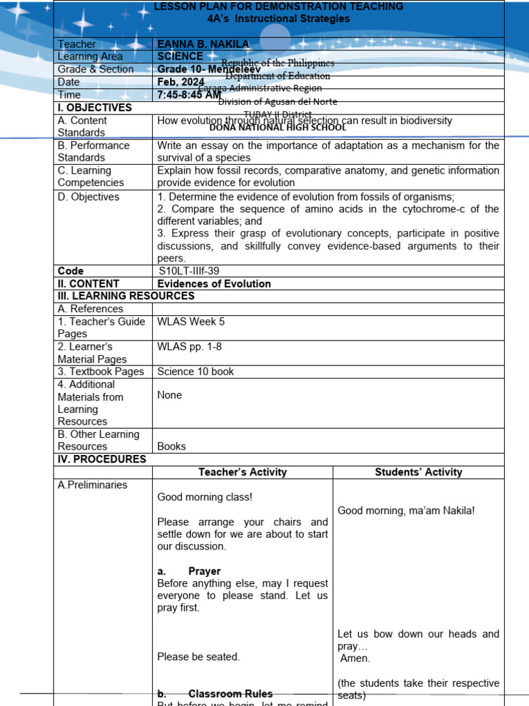 (Science 10) Evidences of Evolution | PDF | Learning | Evolution