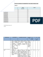 Matriz Ingles Primero Evaluacion Entrada