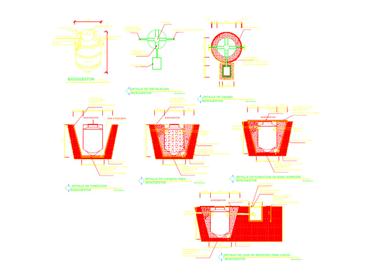 Instalación de Biodigestor: Detalles Técnicos | PDF