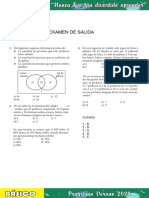 Examen Semana 01 Aritmética Básico Verano (Conjuntos I)