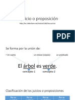 El Juicio o Proposición