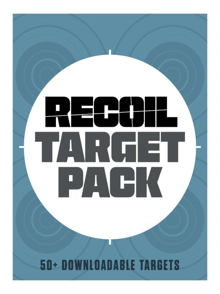 Recoil Target Poster PDF Pack-1 | PDF | Rifle | Projectiles