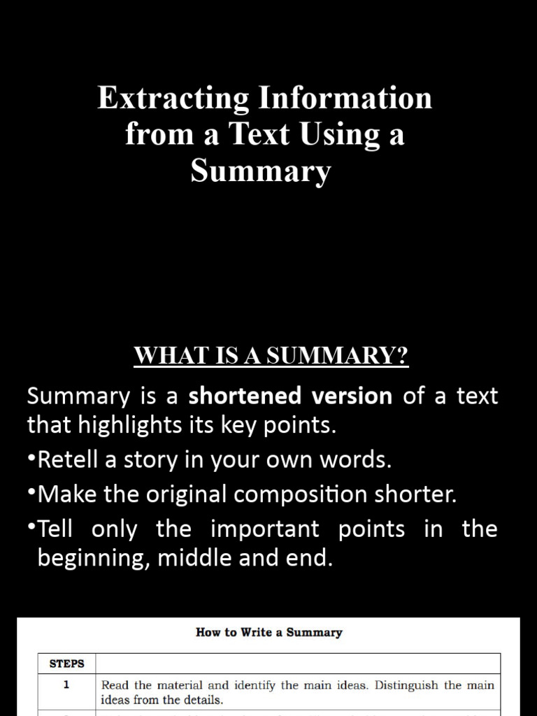 Understanding Summaries and Opinions | PDF | Self-Improvement