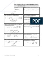 FORMULAS TALLERES IC y Pruebas de Hipótesis