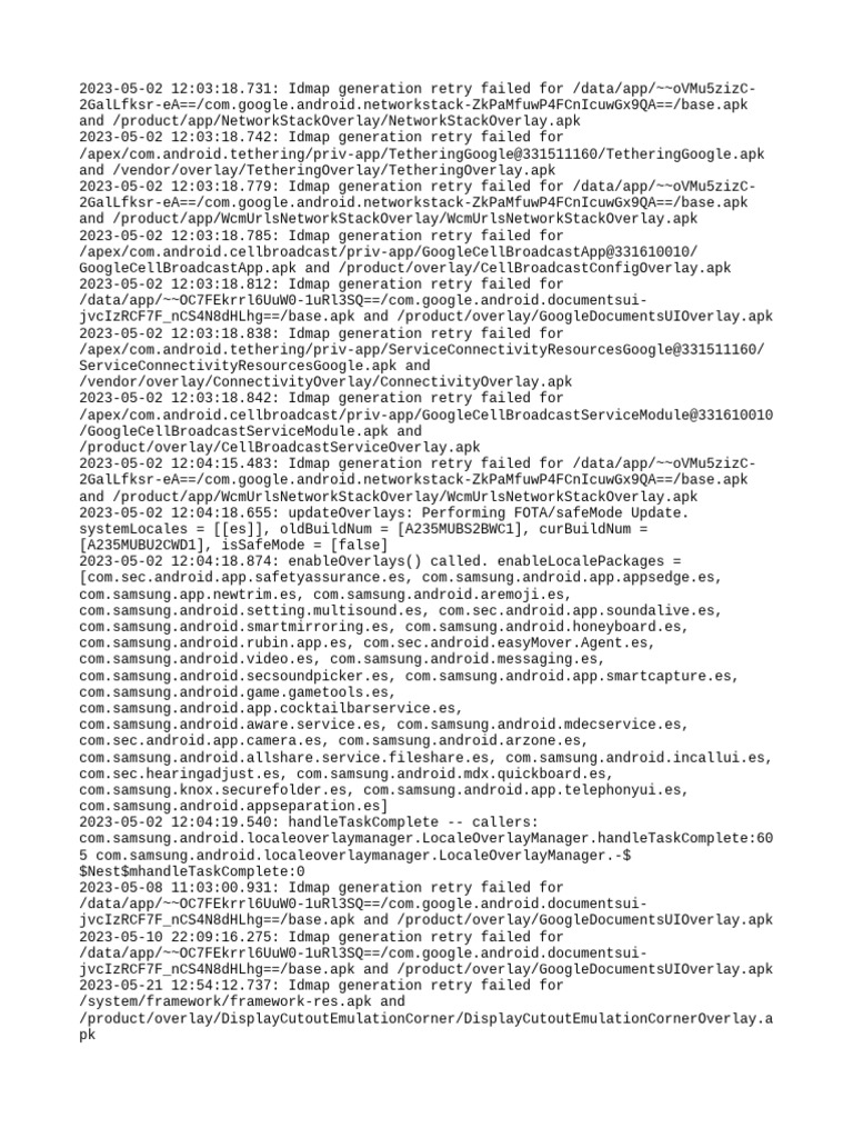 Lom Log | PDF | System Software | Information Appliances