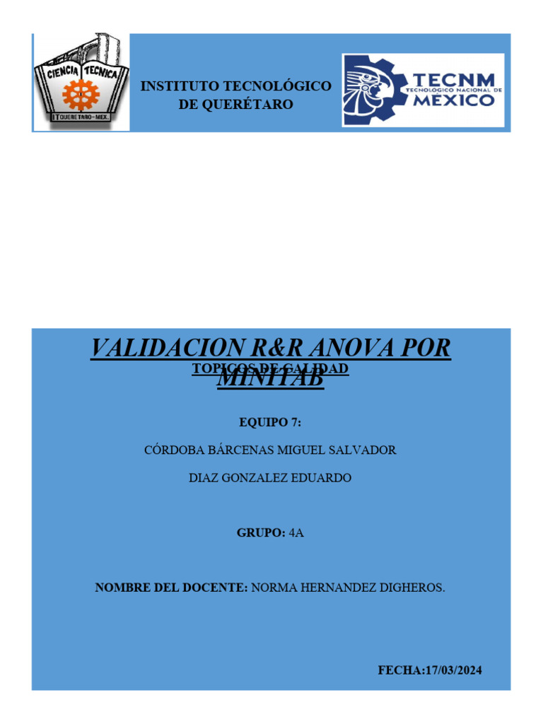 Anova Por Minitab Pdf Análisis De Variación Estadísticas