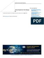 Determination of Basic Wind Speed For The Design o