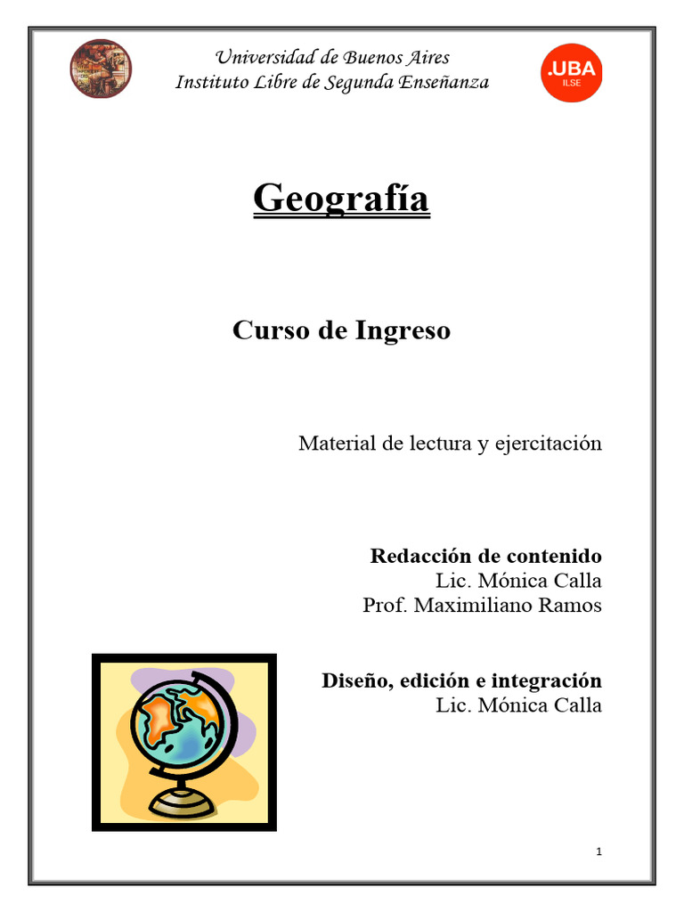Cuadernillo de Geografía | PDF | Cartografía | Mapa