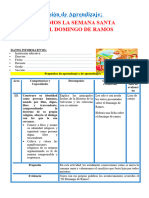 2° Sesión Día 2 Rel Iniciamos La Semana Santa Con El Domingo de Ramos