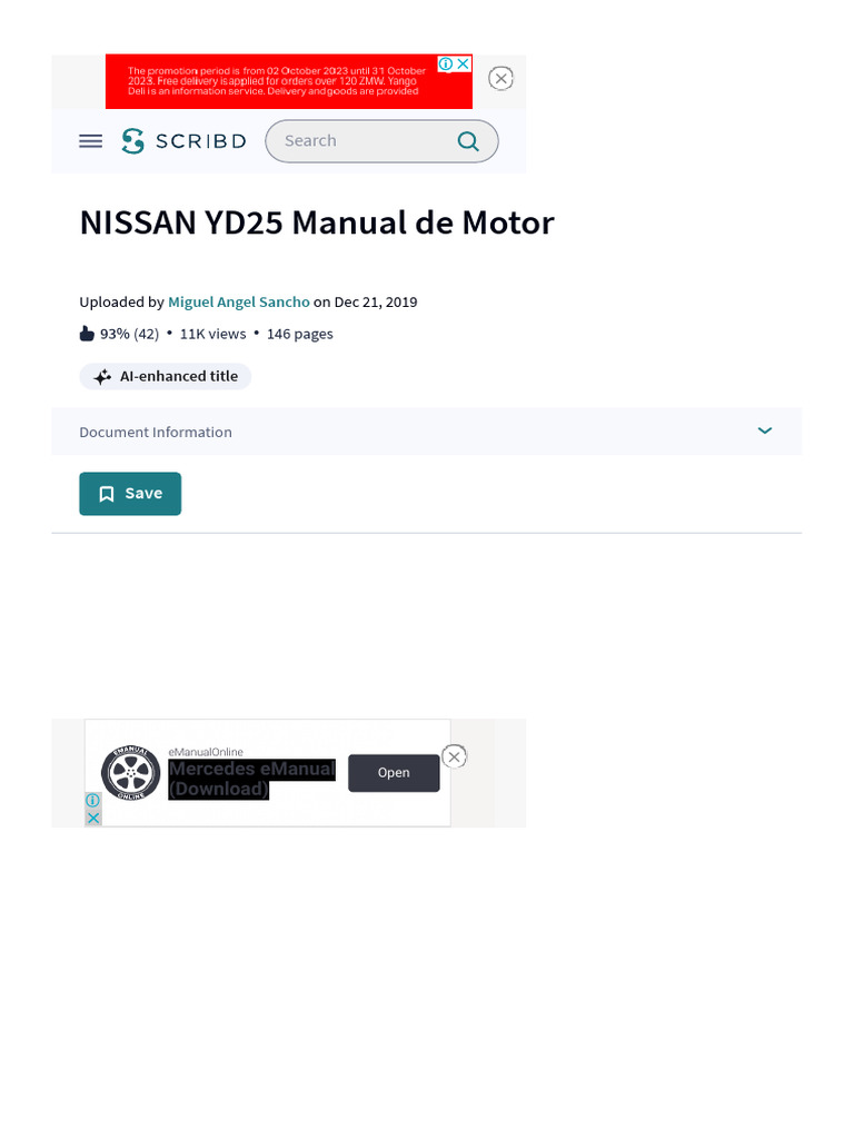 2013 NISSAN YD25 ENGINE WORKSHOP MANUAL PDF FREE DOWNLOAD visual data 5