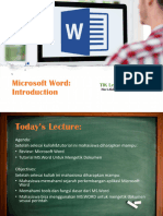HA TIK 7th Lecture MS. Word Introduction