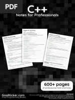 C++ Notes For Professionals - 600+ Pages of Professional Hints and Tricks