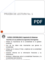 Prueba de Lectura # 1