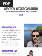 Practical Secure Code Review - 2023