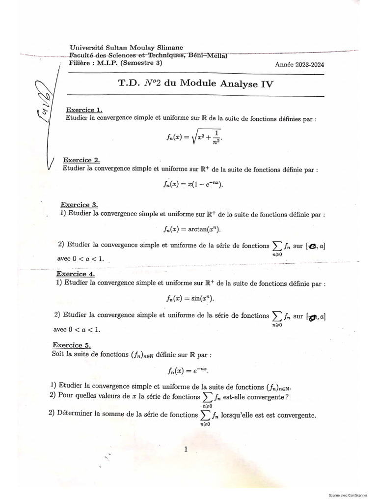 TD 2 Correction de Prof Setouti | PDF