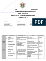 Rancangan Pengajaran Tahunan SESI 2024/2025 Pendidikan Jasmani & Kesihatan Tingkatan 3