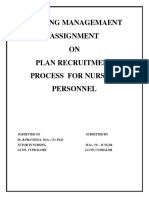Plan of Action For Recruitment Process