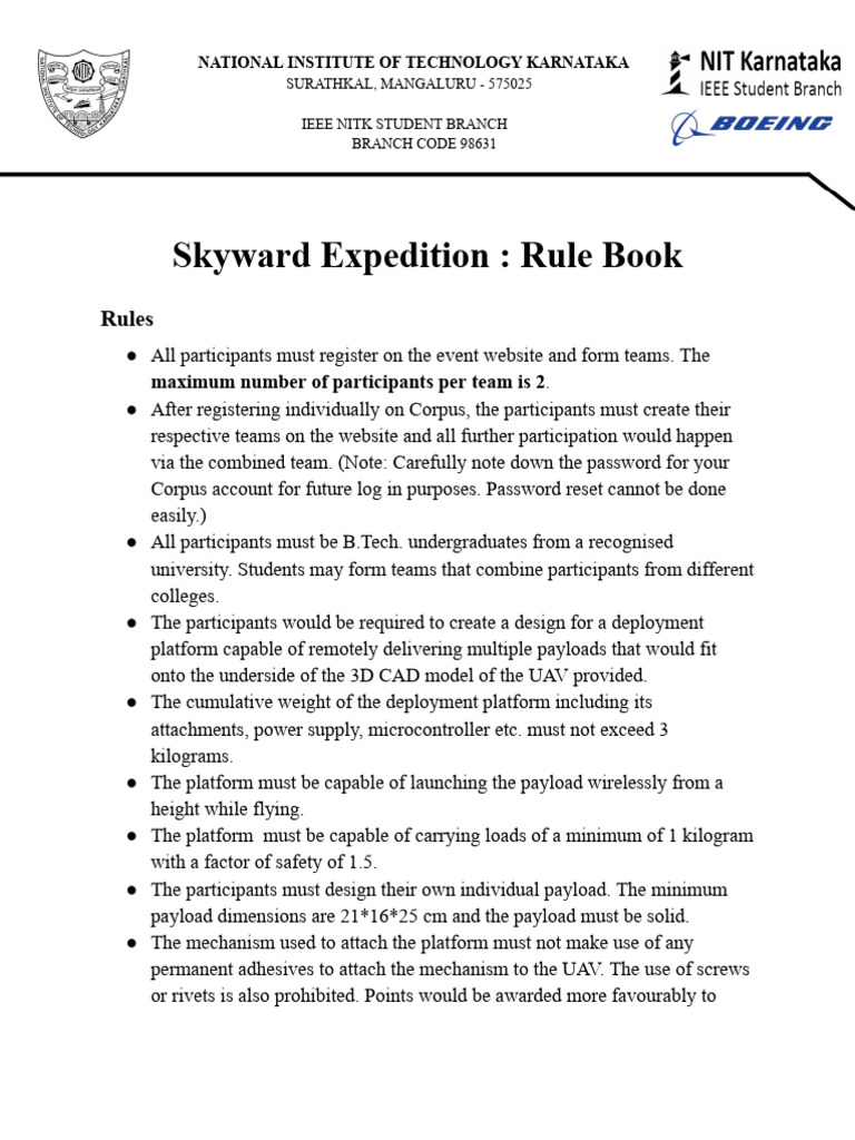 Skyward Expedition Rule Book PDF Technology & Engineering