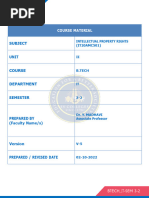 IPR Unit-II Course Material