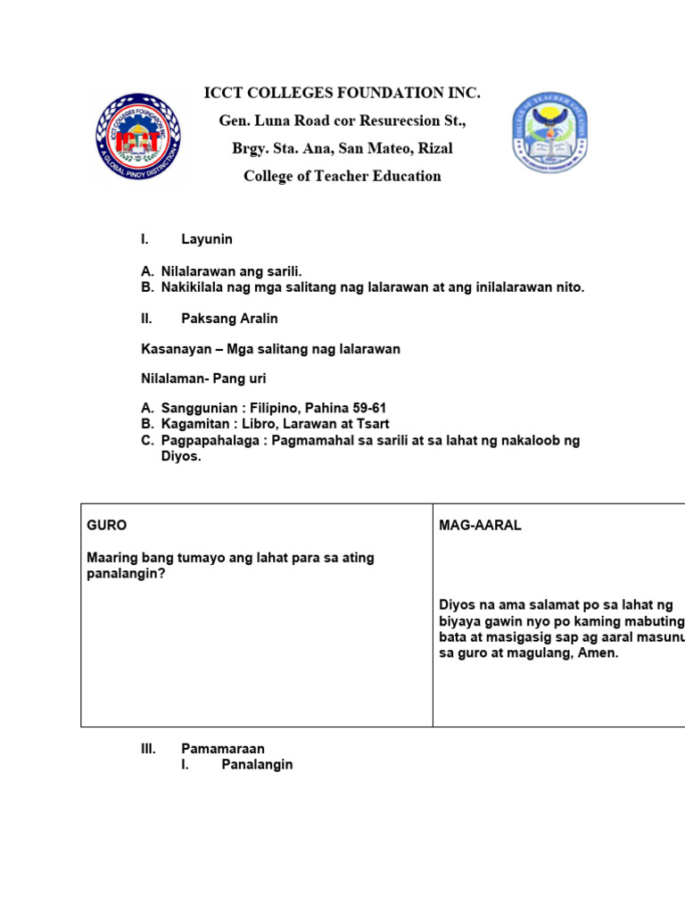 Lesson Plan | PDF