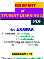 ASSESSMENT 2 Types of Assessment Handout