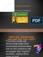 Transitions Words and Phrases 10 2023