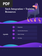 Snyk Integration + Training Resources