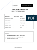 Maintenance Test Fligt Form Bell 412 Epi