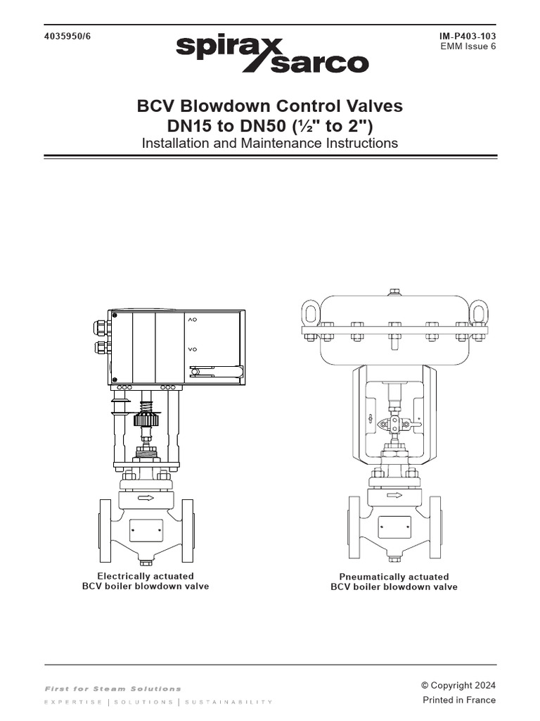 BCV-IM-P403-103-EN | PDF | Alternating Current | Valve