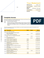 Bank Statement