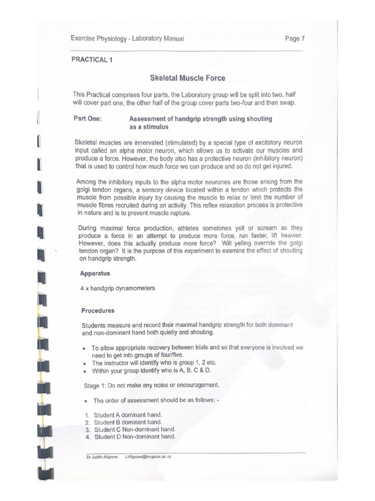 Exercise Physiology Laboratory Manual Pdf