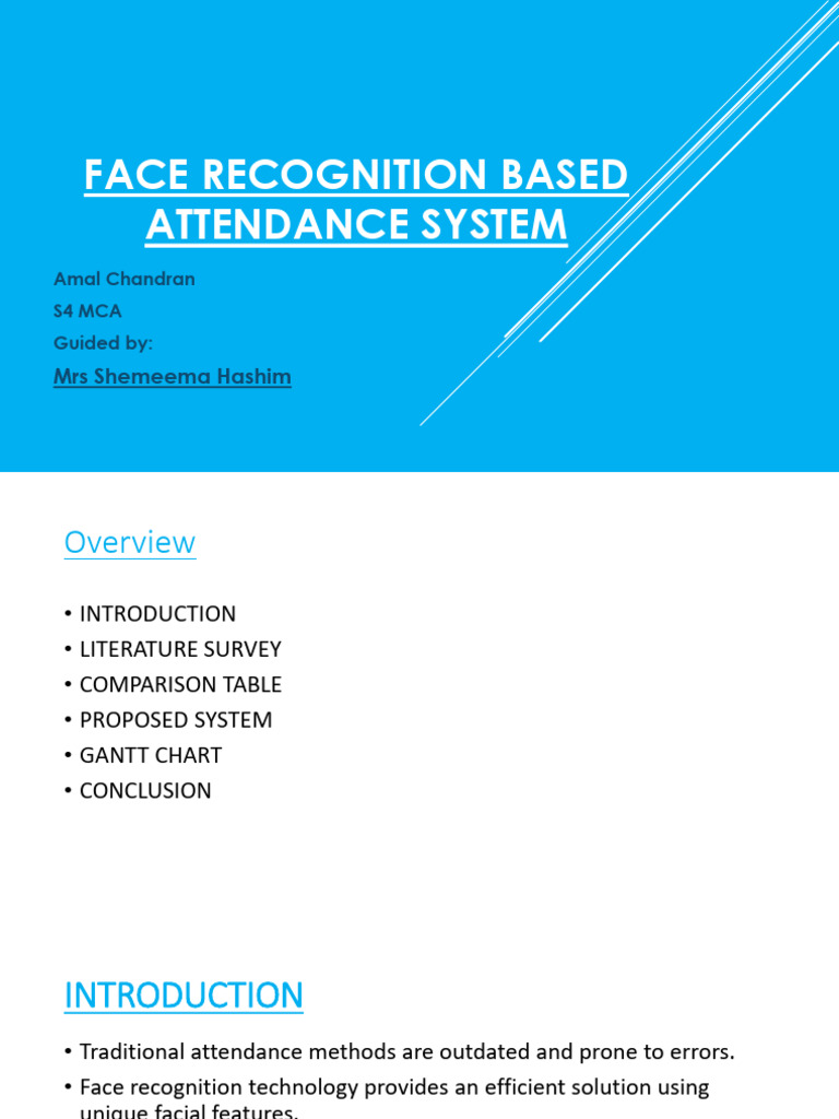 Face Recognition Attendance System Report | PDF | Deep Learning ...