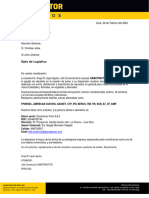 Carta de Presentación UNIÓN DE CONCRETERAS SA UNICON Empresa