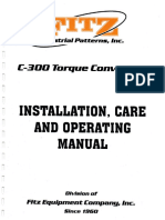 InstallationOperating Parts Manual For FIP C-300 Converter