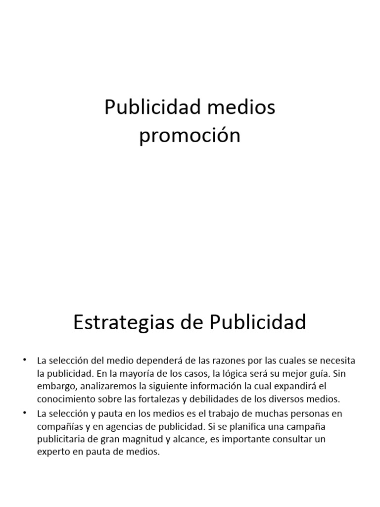 Estrategias Efectivas de Publicidad | PDF | Publicidad | Televisión