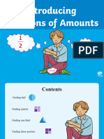 T He 695 Introduction To Fractions of Amounts Powerpoint English - Ver - 2