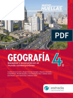 Geografía 4 - Sociedad y Economia en El Mundo Contemporaneo - Nuevas Huellas Estrada 2020