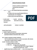 Evaluasi Kesuburan Tanah