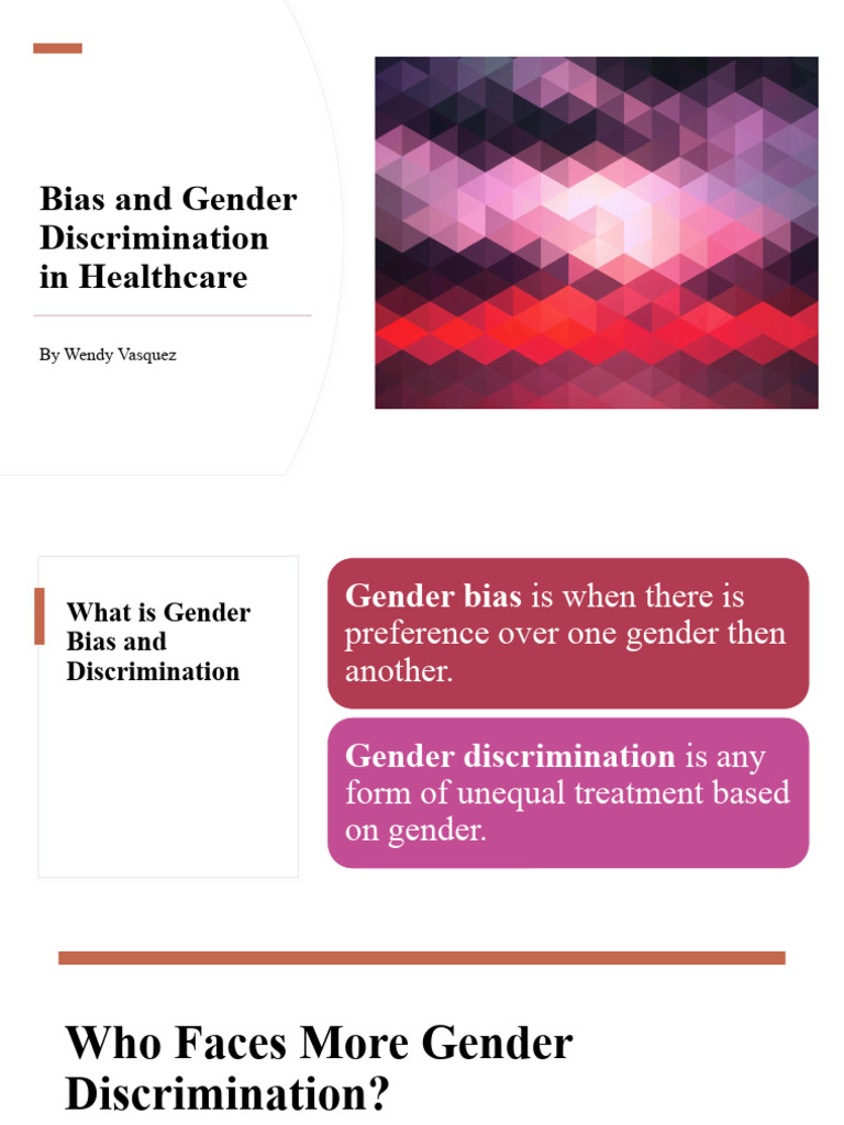 Gender Bias and Discrimination in Healthcare | PDF | Sexism | Health Care