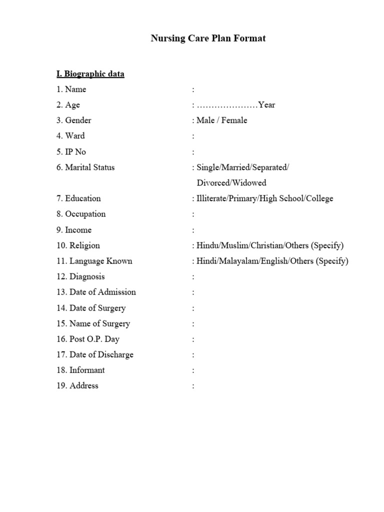 care-plan-format-pdf-surgery-human-nose