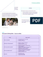 Persuasive Writing Skills b2b Outline