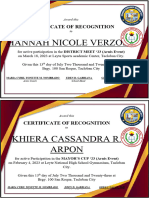 Arnis Certificate