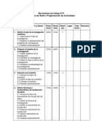 Herramienta 5 Diagrama de Gantt y Programación de Actividades