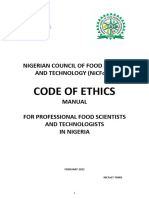 CODE OF ETHICS Manual For FST 1 Ab