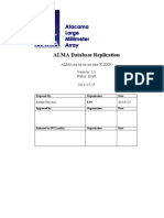 ALMA Database Replication: ALMA-xx - XX.XX - XX-XXX-X-XXX Status: Draft 2011-07-25